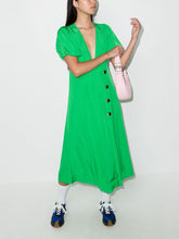 Load image into Gallery viewer, WRAP DRESS RIPSTOP VISCOSE KELLY GREEN