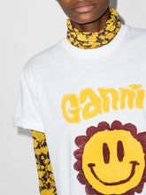 Load image into Gallery viewer, SMILEY FLOWER T-SHIRT BRIGHT WHITE