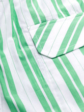 Load image into Gallery viewer, PANTS STRIPE COTTON KELLY GREEN
