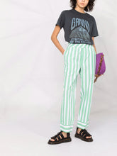 Load image into Gallery viewer, PANTS STRIPE COTTON KELLY GREEN