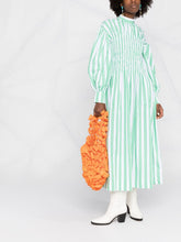 Load image into Gallery viewer, SMOCK DRESS STRIPE COTTON KELLY GREEN