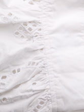 Load image into Gallery viewer, SMOCK DRESS BRODERIE ANGLAISE BRIGHT WHITE