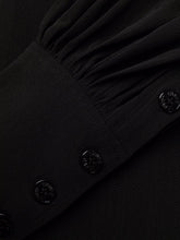 Load image into Gallery viewer, WRAP DRESS SUITING BLACK