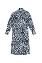 Load image into Gallery viewer, SHIRT DRESS PRINTED COTTON POPLIN FOREVER BLUE