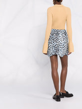 Load image into Gallery viewer, ELASTICATED MINI SKIRT CRIPSY JACQUARD EGRET