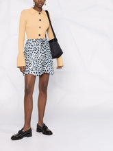 Load image into Gallery viewer, ELASTICATED MINI SKIRT CRIPSY JACQUARD EGRET