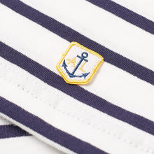 Load image into Gallery viewer, SHORT SLEEVE SAILOR SHIRT HOEDIC WHITE/BLUE
