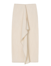 Load image into Gallery viewer, LINNEA DRAPED MIDI SKIRT CREAM