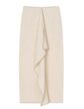 Load image into Gallery viewer, LINNEA DRAPED MIDI SKIRT CREAM
