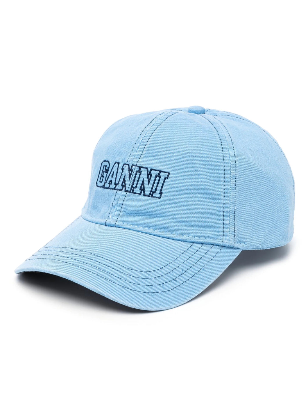 GANNI CAP HAT SILVER LAKE BLUE