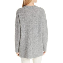 Load image into Gallery viewer, GREY VNECK MOHAIR PULLOVER