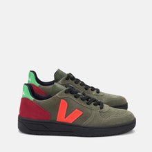 Load image into Gallery viewer, V-10 SUEDE OLIVE MULTICO FLUO BLACK SOLE WOMEN