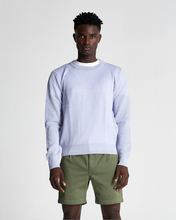 Load image into Gallery viewer, WOOL & MOHAIR ROUND NECK KNIT ZEN BLUE