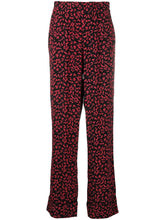 Load image into Gallery viewer, PANTS PRINTED CREPE BLACK/RED