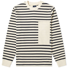 Load image into Gallery viewer, STRIPED MARINIERE OFF WHITE / BLUE