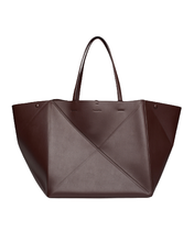 Load image into Gallery viewer, ORIGAMI TOTE BAG OVERSIZED COFFEE BEAN