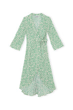 Load image into Gallery viewer, WRAP DRESS PRINTED CREPE TAPIOCA