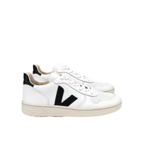 Load image into Gallery viewer, V-10 LEATHER WHITE BLACK MEN