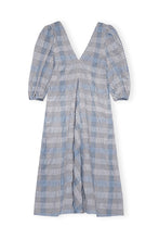 Load image into Gallery viewer, DRESS SEERSUCKER CHECK HEATHER