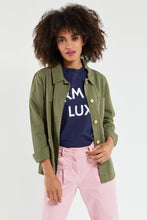 Load image into Gallery viewer, HERITAGE FISHERMAN JACKET MILITARY WOMEN