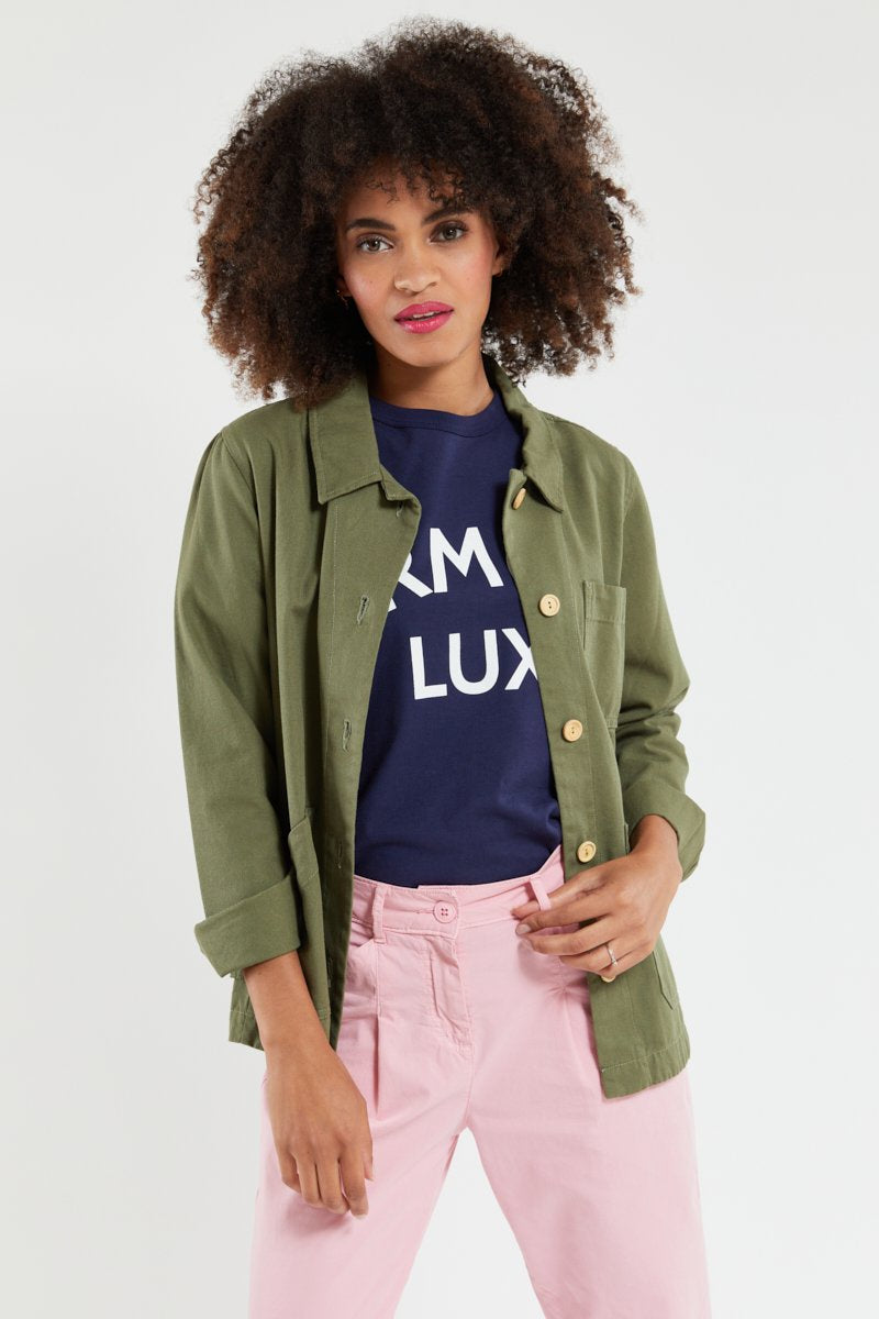 HERITAGE FISHERMAN JACKET MILITARY WOMEN