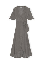 Load image into Gallery viewer, WRAP DRESS PRINTED CREPE TANNIN