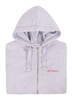 Load image into Gallery viewer, AMOUR ZIP UP HOODIE GREY