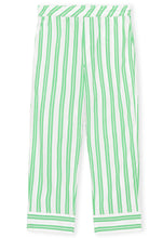 Load image into Gallery viewer, PANTS STRIPE COTTON KELLY GREEN