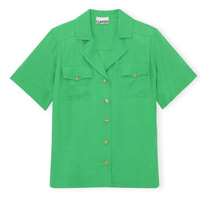 Load image into Gallery viewer, SHIRT RIPSTOP VISCOSE KELLY GREEN