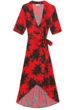 Load image into Gallery viewer, WRAP DRESS HIGH RISK RED
