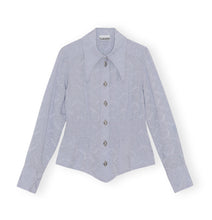 Load image into Gallery viewer, VISCOSE JACQUARD SMOCK SHIRT COSMIC SKY