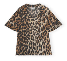 Load image into Gallery viewer, SHEER VOILE SHIRT MAXI LEOPARD
