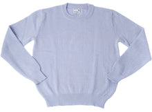 Load image into Gallery viewer, WOOL & MOHAIR ROUND NECK KNIT ZEN BLUE