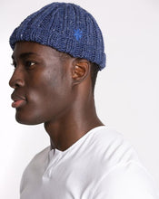 Load image into Gallery viewer, BEANIE ESTATE BLUE WOOL AND LINEN