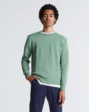 Load image into Gallery viewer, WOOL & MOHAIR ROUND NECK KNIT MISTLETOE