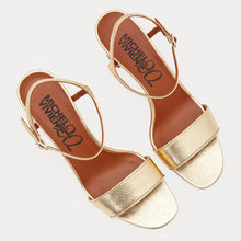 Load image into Gallery viewer, HELLZA GOLD SANDALS