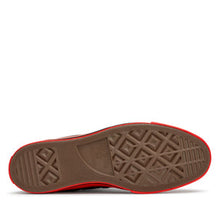 Load image into Gallery viewer, BLACK LOW TOP HEART PRINT RED SOLE CONVERSE