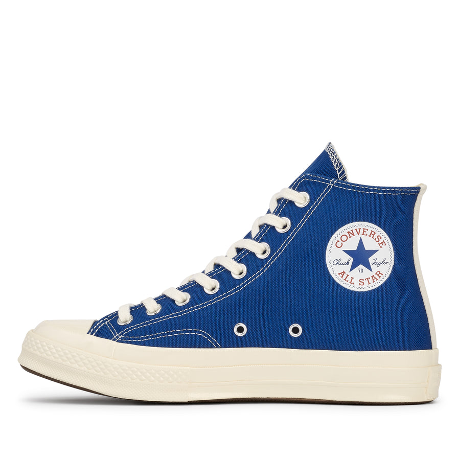 Converse blue sale high tops