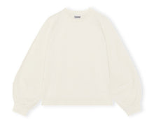 Load image into Gallery viewer, PUFF SLEEVE SWEATSHIRT SOFTWARE EGRET