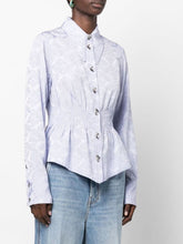 Load image into Gallery viewer, VISCOSE JACQUARD SMOCK SHIRT COSMIC SKY