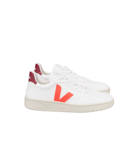 Load image into Gallery viewer, V-10 CWL VEGAN WHITE ORANGE FLUO MARSALA MEN