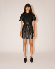 Load image into Gallery viewer, HALLI OKOBOR MINI DRESS BLACK
