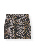 Load image into Gallery viewer, SKIRT PRINT DENIM LEOPARD