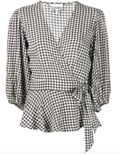 Load image into Gallery viewer, WRAP BLOUSE PRINTED CREPE