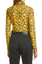 Load image into Gallery viewer, ROLLNECK PRINTED MESH SPECTRA YELLOW