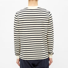 Load image into Gallery viewer, STRIPED MARINIERE OFF WHITE / BLUE