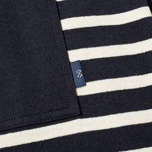 Load image into Gallery viewer, STRIPED MARINIERE BLUE/OFFWHITE