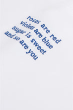 Load image into Gallery viewer, BOYFRIEND TEE-SHIRT POEME WHITE