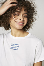 Load image into Gallery viewer, BOYFRIEND TEE-SHIRT POEME WHITE