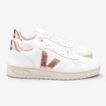 Load image into Gallery viewer, V-10 LEATHER WHITE NACRE WOMEN